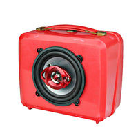 Vintage Transformers Lunch Box BoomBox Speaker BoomCase Bluetooth Red