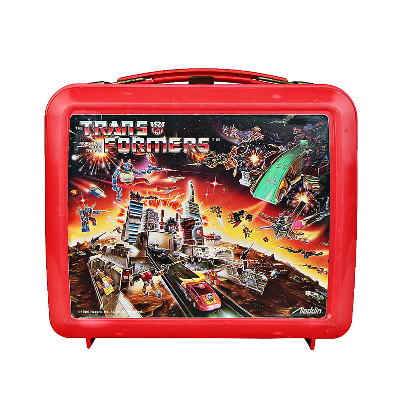 Vintage Transformers Lunch Box BoomBox Speaker BoomCase Bluetooth Red