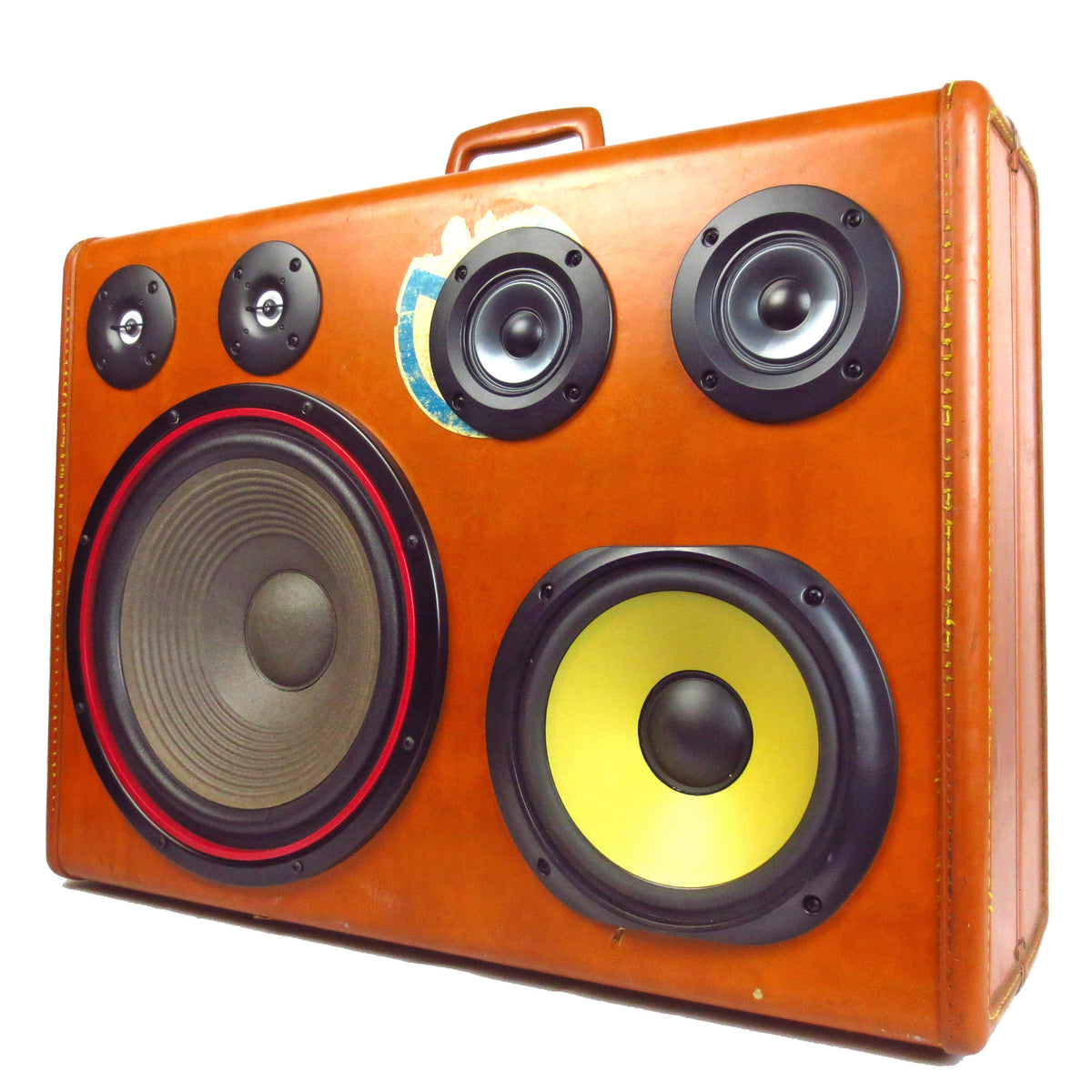 Classic Thumper 200 Watt BoomCase - Vintage Suitcase BoomBox Suitcase Speaker w/ Bluetooth