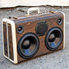 DJ Special Wood Grain 400 Watt BoomCase - Vintage Suitcase BoomBox Suitcase Speaker w/ Bluetooth