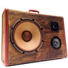 Soild Grain 200 Watt BoomCase - Vintage Suitcase BoomBox Suitcase Speaker w/ Bluetooth
