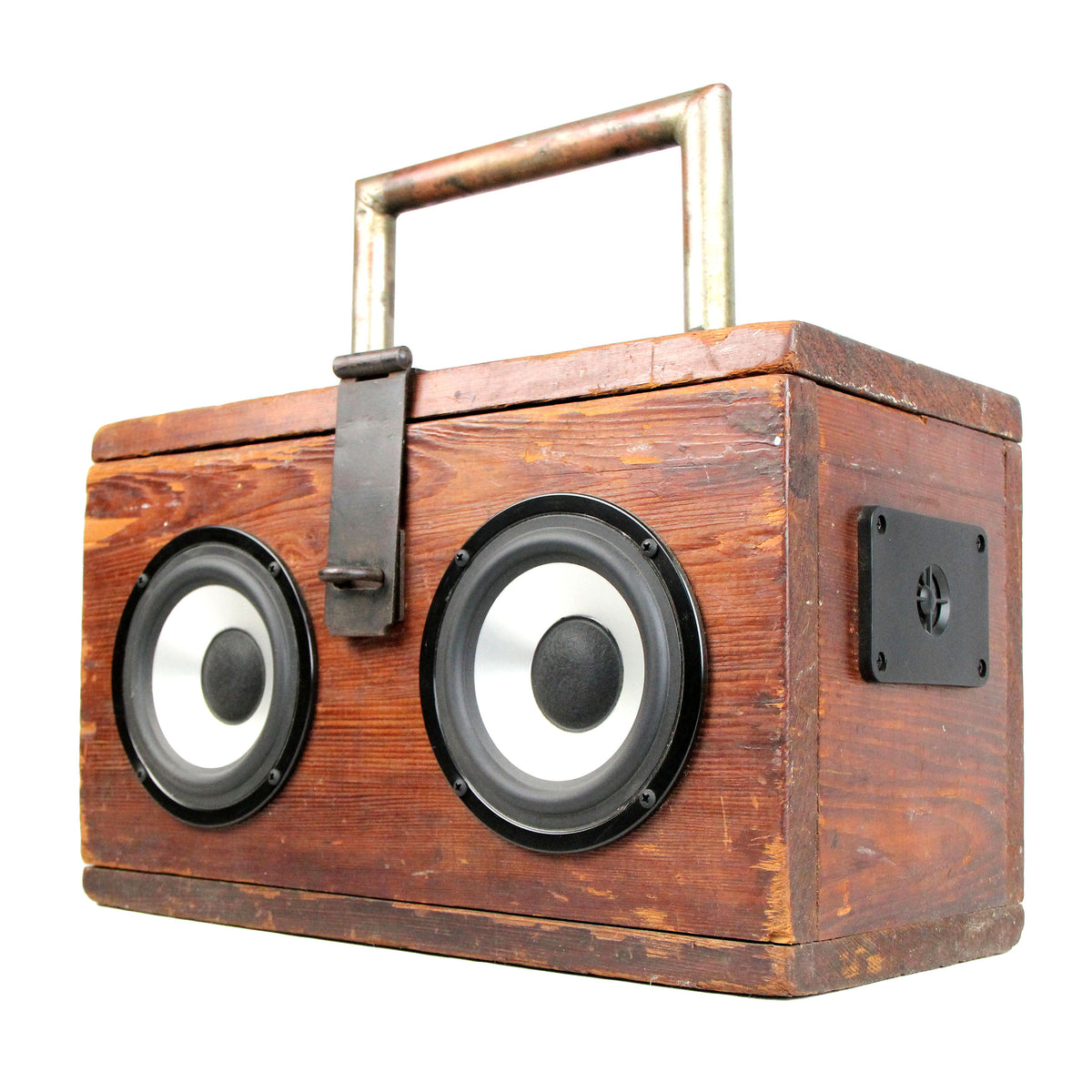 Vintage Wooden ToolBox With Speakers BoomBox BoomCase Bluetooth Speaker