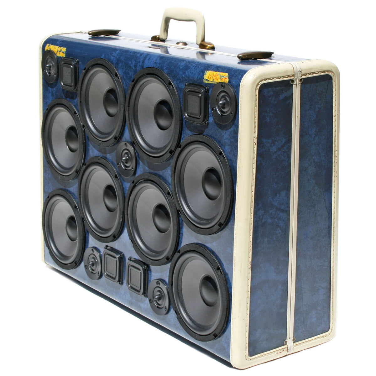 Super Signature Series 400 Watt BoomCase - Vintage Suitcase BoomBox Suitcase Speaker w/ Bluetooth