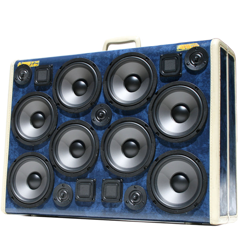 Super Signature Series 400 Watt BoomCase - Vintage Suitcase BoomBox Suitcase Speaker w/ Bluetooth