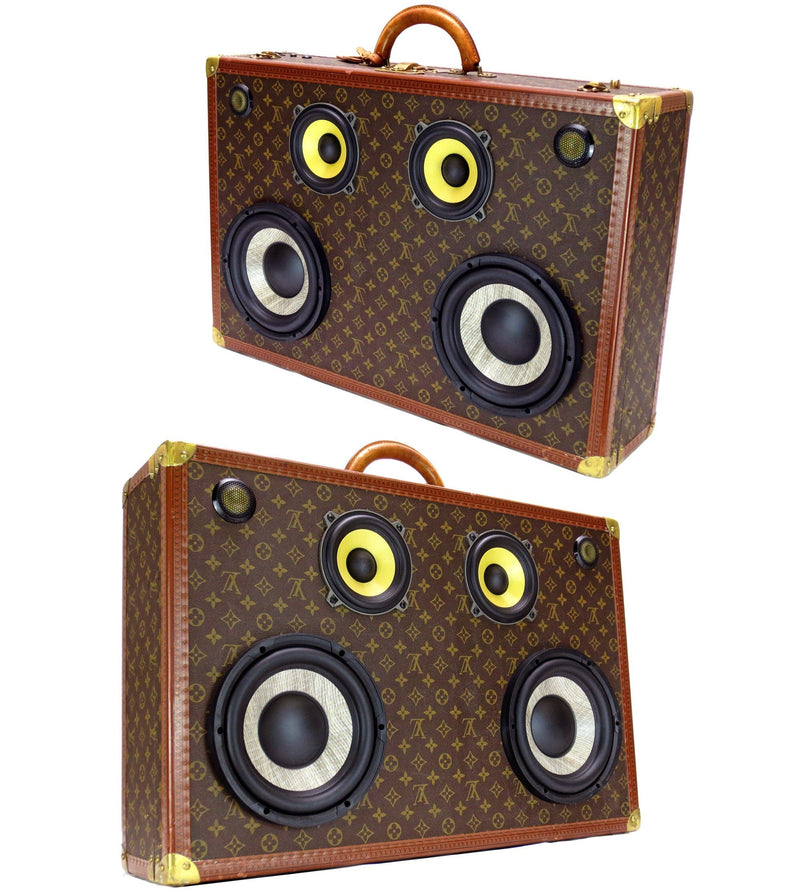 Louis Vuitton Custom 400 Watt BoomCase - Vintage Suitcase BoomBox Suitcase Speaker w/ Bluetooth