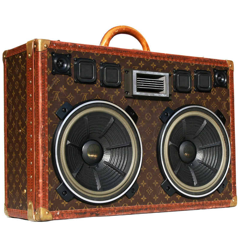 Louis Vuitton Custom 400 Watt BoomCase - Vintage Suitcase BoomBox Suitcase Speaker w/ Bluetooth