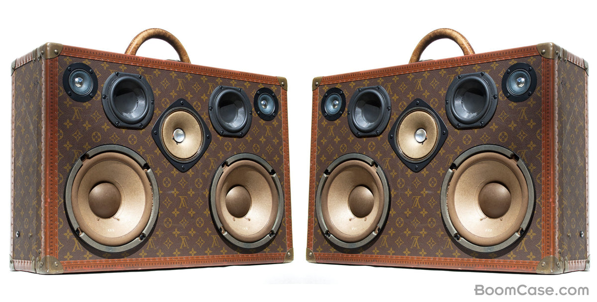 Louis Vuitton Custom 400 Watt BoomCase - Vintage Suitcase BoomBox Suitcase Speaker w/ Bluetooth