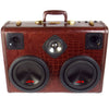 Monster Mini DJ Special 700 Watt BoomCase - Vintage Suitcase BoomBox Suitcase Speaker w/ Bluetooth