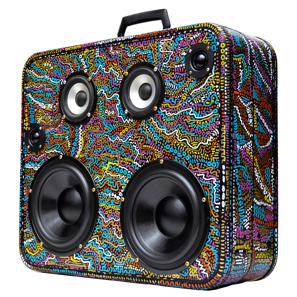 Artist Series DJ-X 400 Watt BoomCase - Vintage Suitcase BoomBox Suitcase Speaker w/ Bluetooth