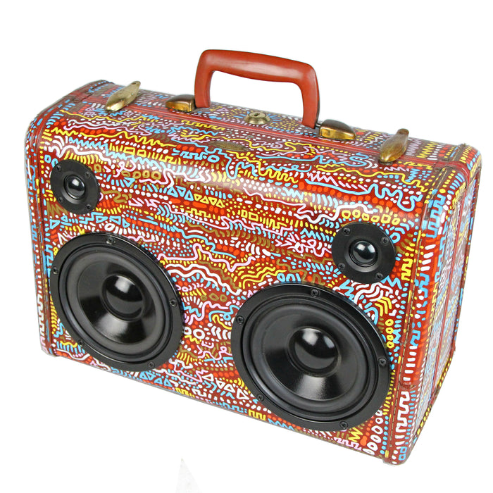 Vintage Suitcase BoomBox Speaker BoomCase Luggage Bluetooth