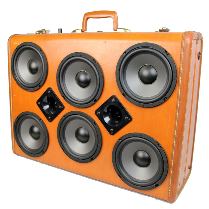 Vintage Suitcase BoomBox Speaker BoomCase Luggage Bluetooth