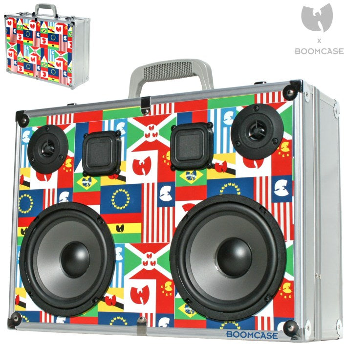 WuTang x BoomCase 200 Watt BoomCase - Vintage Suitcase BoomBox Suitcase Speaker w/ Bluetooth