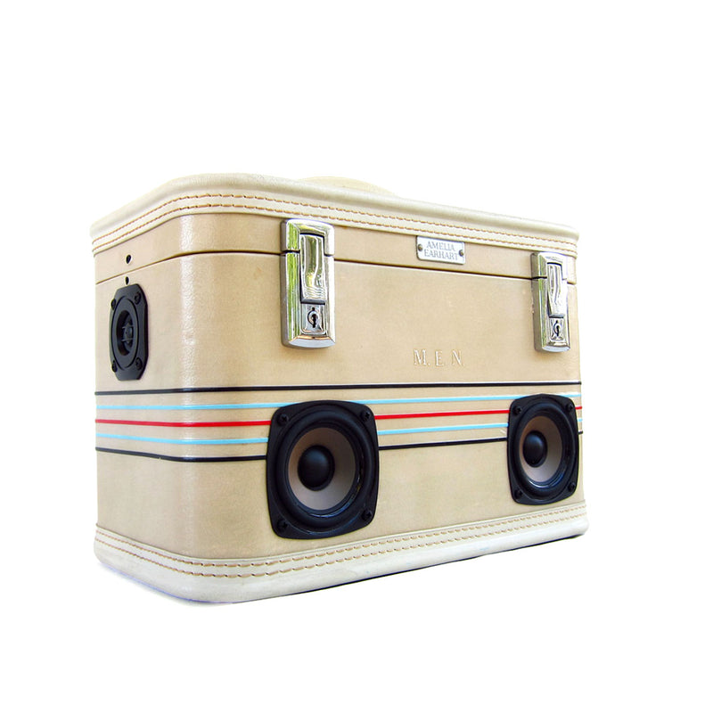 Amelia 50 Watt BoomCase - Vintage Suitcase BoomBox Suitcase Speaker w/ Bluetooth