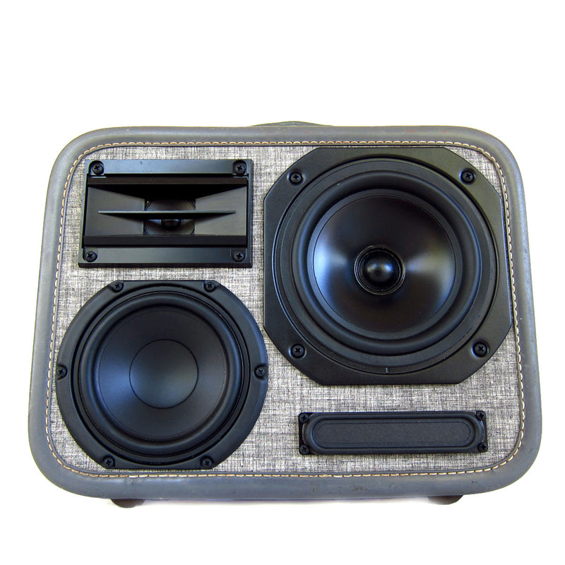 EX-4 Mini 50 Watt BoomCase - Vintage Suitcase BoomBox Suitcase Speaker w/ Bluetooth
