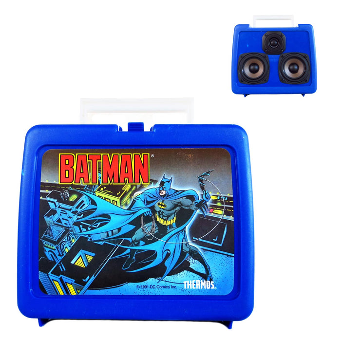 Batman Lunch Boom 50 Watt BoomCase - Vintage Suitcase BoomBox Suitcase Speaker w/ Bluetooth