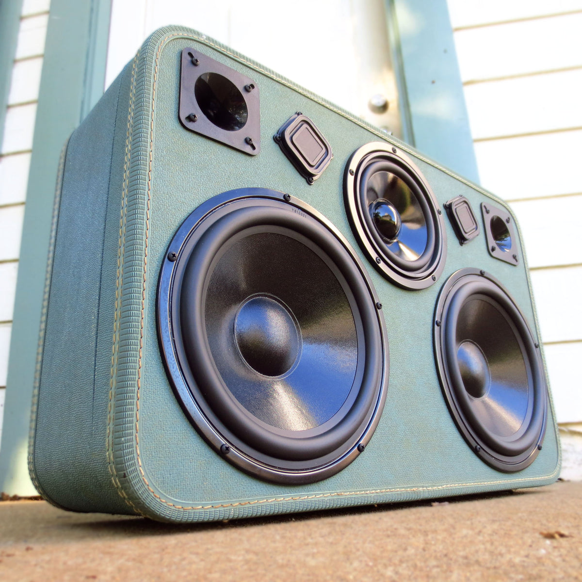 Beastly Blaster 400 Watt BoomCase - Vintage Suitcase BoomBox Suitcase Speaker w/ Bluetooth