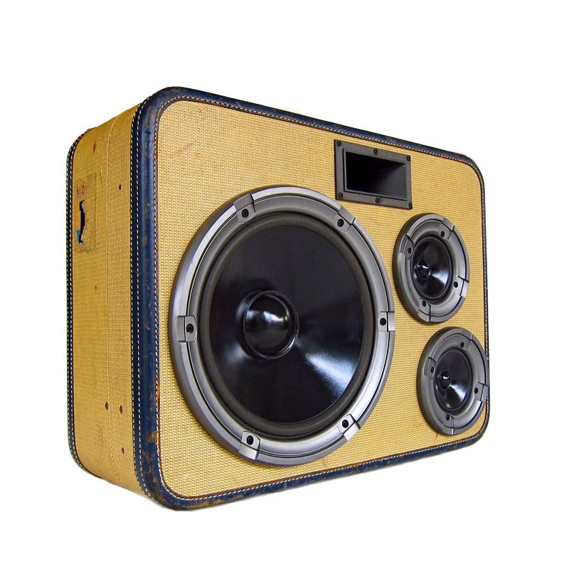 Big Boss Man 200 Watt BoomCase - Vintage Suitcase BoomBox Suitcase Speaker w/ Bluetooth