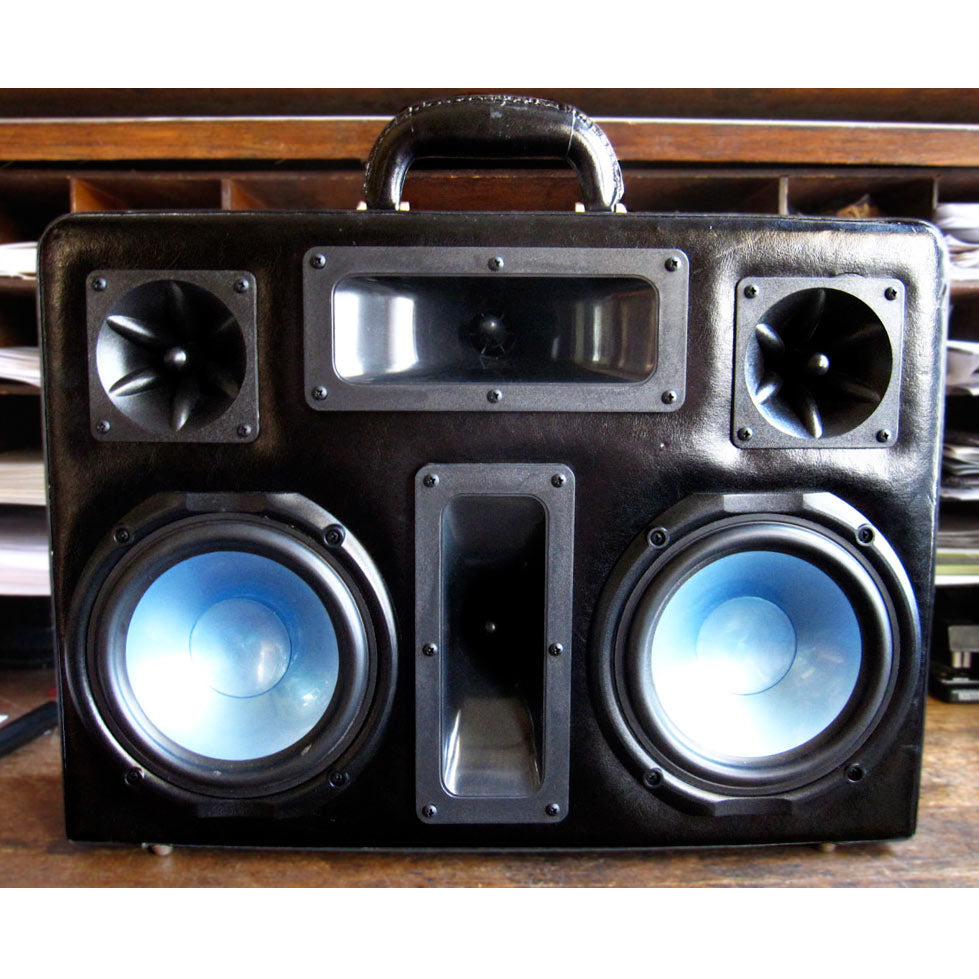 Business Blaster II 200 Watt BoomCase - Vintage Suitcase BoomBox Suitcase Speaker w/ Bluetooth