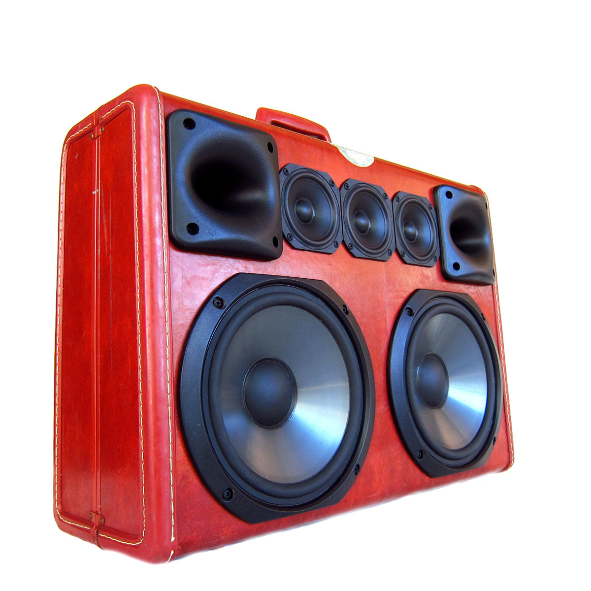 Classic Blaster 200 Watt BoomCase - Vintage Suitcase BoomBox Suitcase Speaker w/ Bluetooth