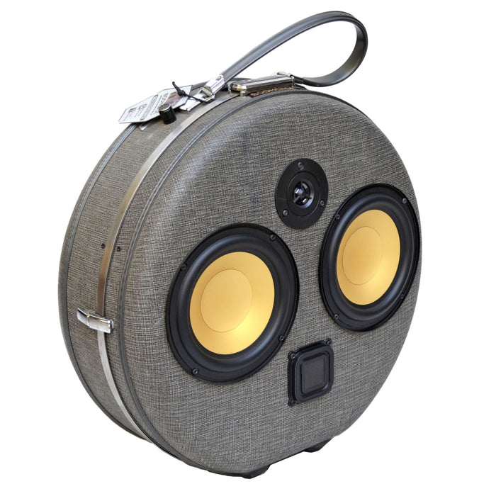 BomberMan II 100 Watt BoomCase - Vintage Suitcase BoomBox Suitcase Speaker w/ Bluetooth