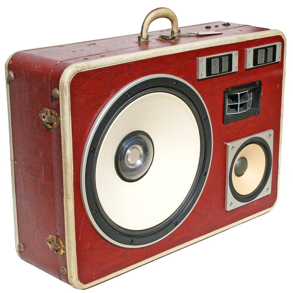 Super Snake Bass 400 Watt BoomCase - Vintage Suitcase BoomBox Suitcase Speaker w/ Bluetooth