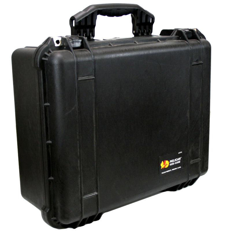 Black Pelican 100 Watt BoomCase - Vintage Suitcase BoomBox Suitcase Speaker w/ Bluetooth