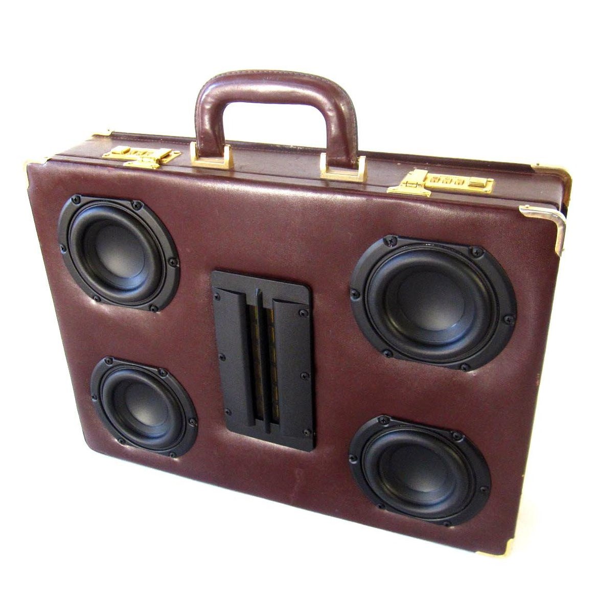 Business Blaster 100 Watt BoomCase - Vintage Suitcase BoomBox Suitcase Speaker w/ Bluetooth