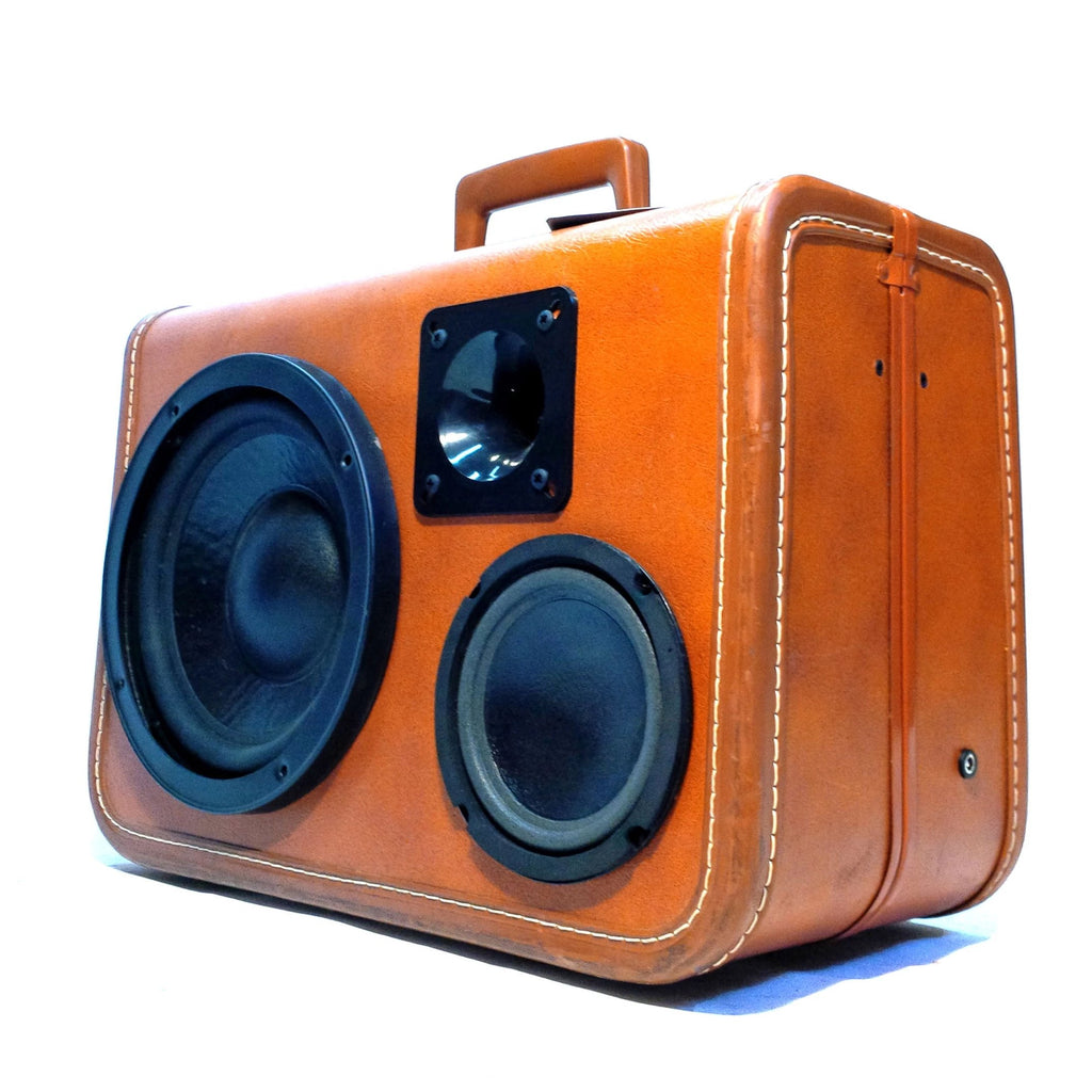 Brownsville 100 Watt BoomCase - Vintage Suitcase BoomBox Suitcase Speaker w/ Bluetooth