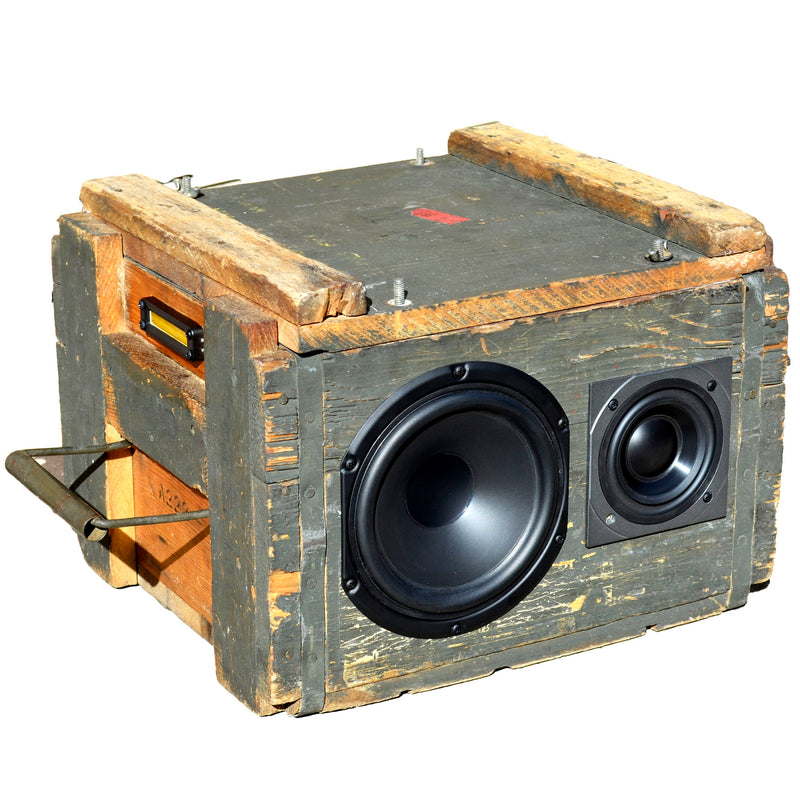 The Brutalist 200 Watt BoomCase - Vintage Suitcase BoomBox Suitcase Speaker w/ Bluetooth