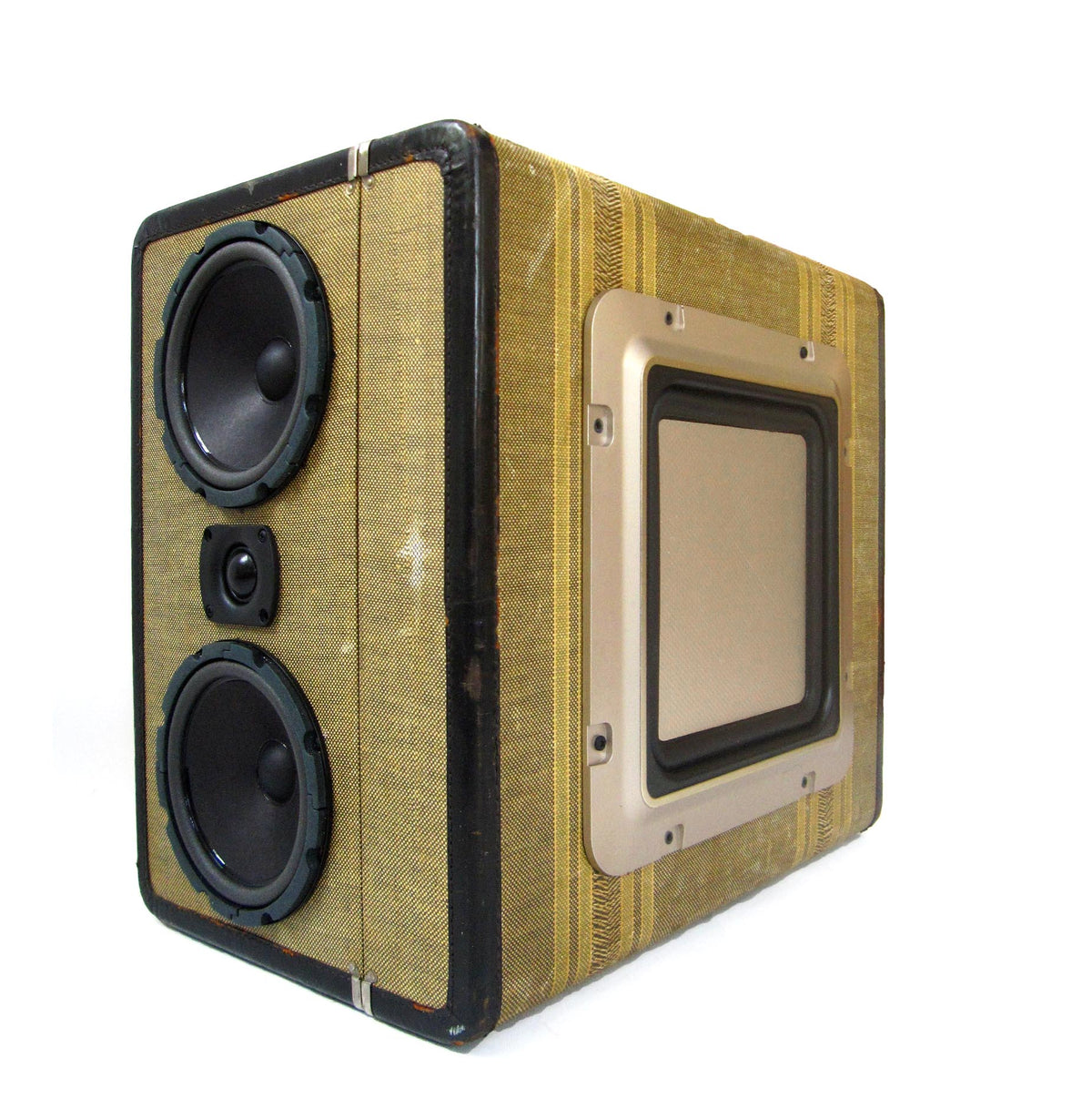 BullDozer II 200 Watt BoomCase - Vintage Suitcase BoomBox Suitcase Speaker w/ Bluetooth