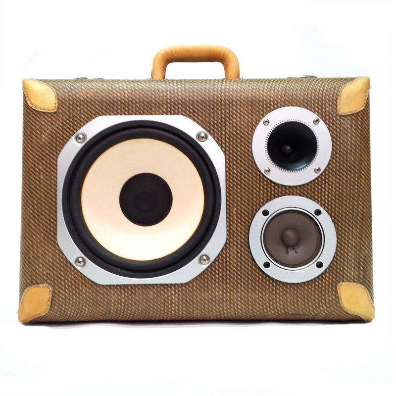 Duesenberg 100 Watt BoomCase - Vintage Suitcase BoomBox Suitcase Speaker w/ Bluetooth