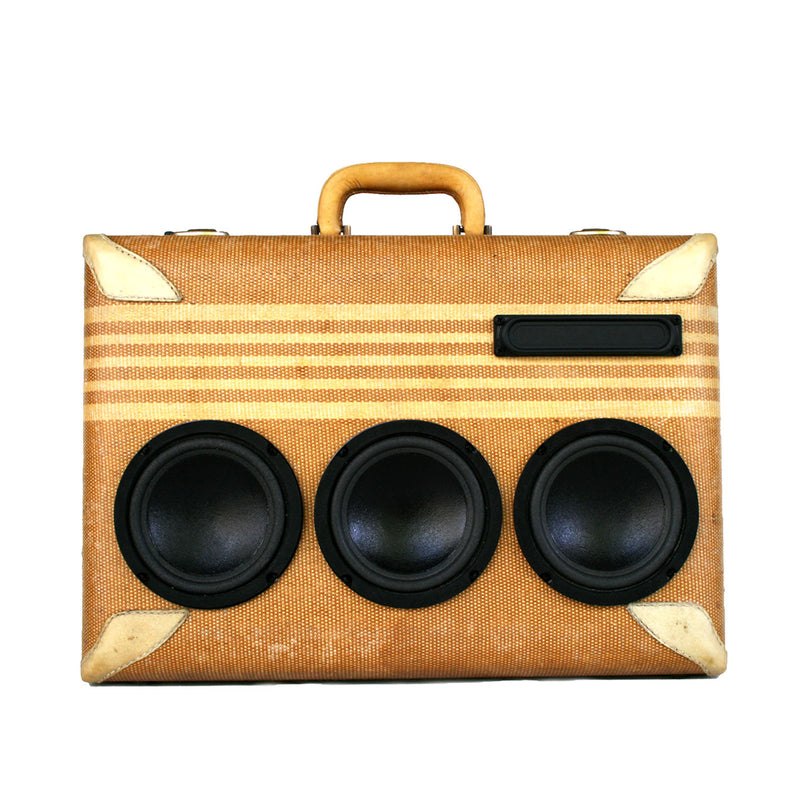 Geordi La Forge 200 Watt BoomCase - Vintage Suitcase BoomBox Suitcase Speaker w/ Bluetooth