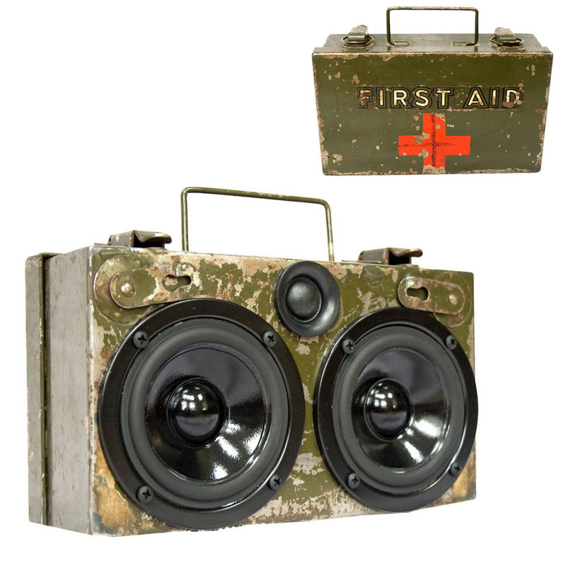 The Medic 50 Watt BoomCase - Vintage Suitcase BoomBox Suitcase Speaker w/ Bluetooth
