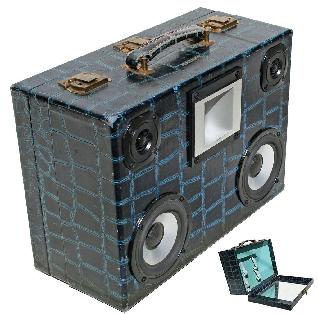 MoonShiner 50 Watt BoomCase - Vintage Suitcase BoomBox Suitcase Speaker w/ Bluetooth