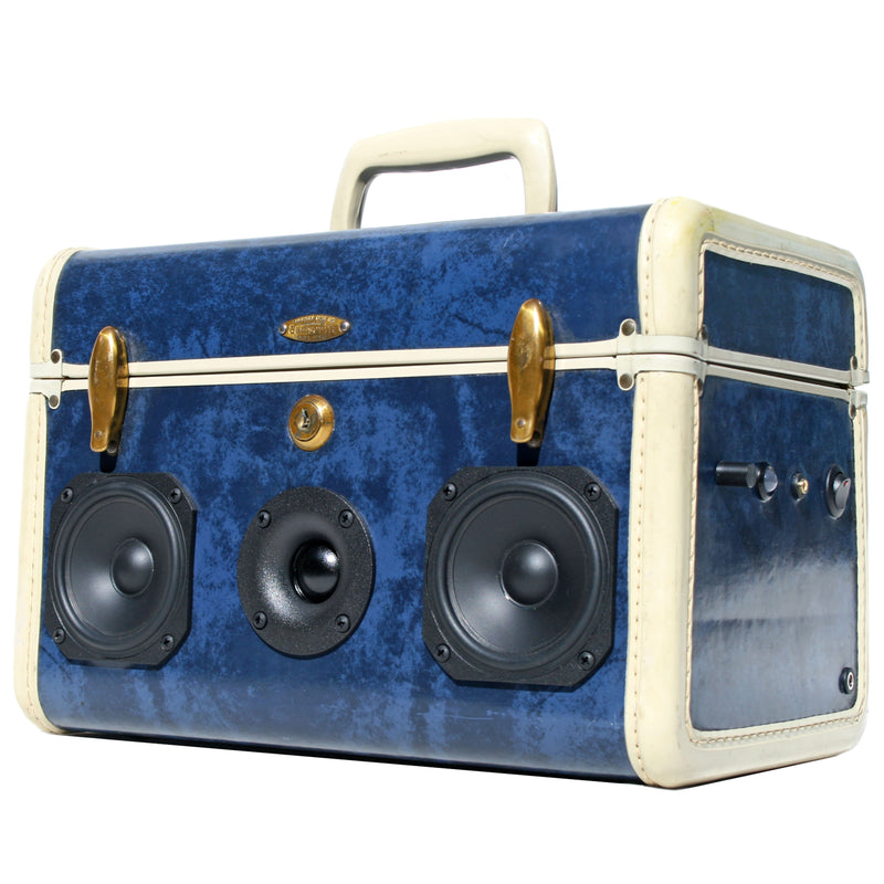 Party Picnic 50 Watt BoomCase - Vintage Suitcase BoomBox Suitcase Speaker w/ Bluetooth