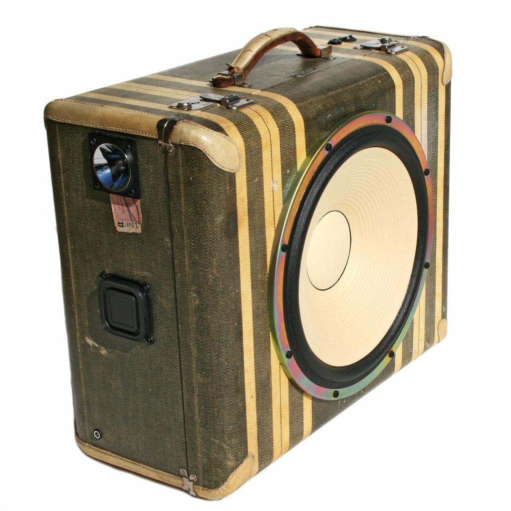 Mr. Shines 200 Watt BoomCase - Vintage Suitcase BoomBox Suitcase Speaker w/ Bluetooth