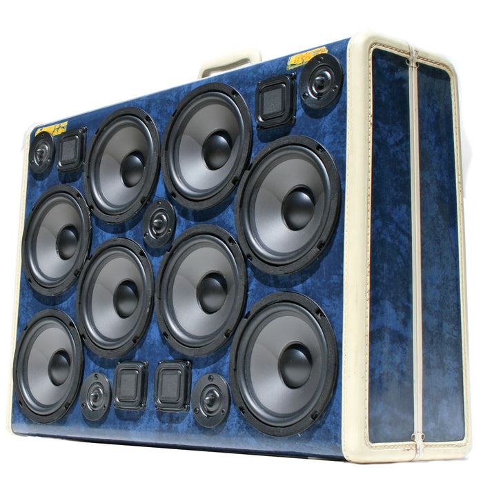 Super Signature Series 400 Watt BoomCase - Vintage Suitcase BoomBox Suitcase Speaker w/ Bluetooth