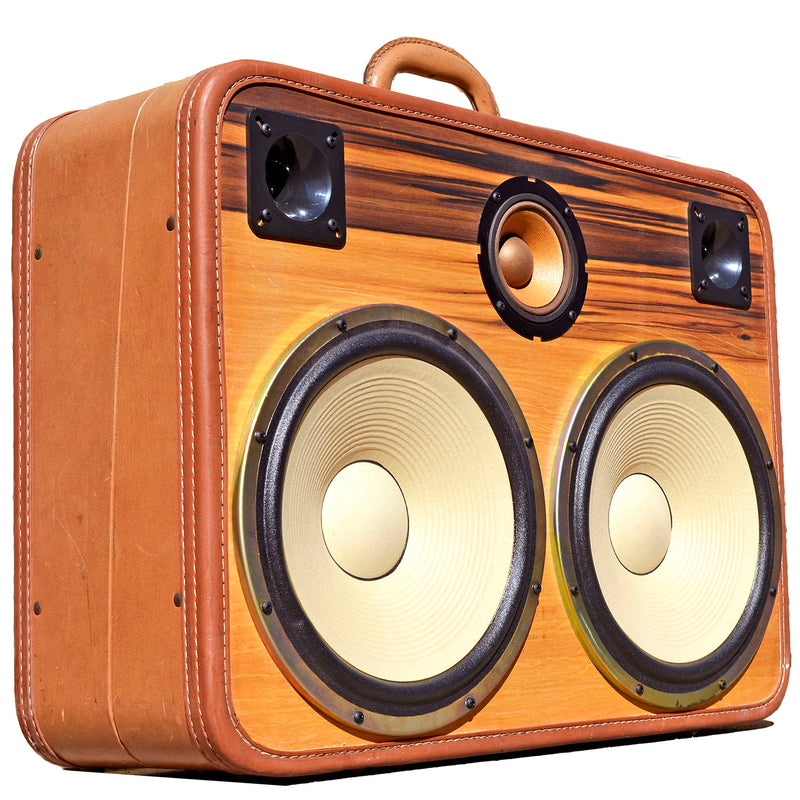Tiger Boss 400 Watt BoomCase - Vintage Suitcase BoomBox Suitcase Speaker w/ Bluetooth