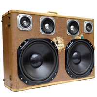 Gentle Bruiser 400 Watt BoomCase - Vintage Suitcase BoomBox Suitcase Speaker w/ Bluetooth