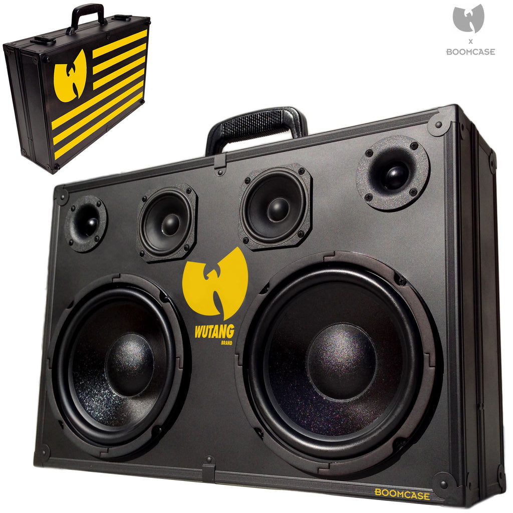 WuTang x BoomCase 200 Watt BoomCase - Vintage Suitcase BoomBox Suitcase Speaker w/ Bluetooth